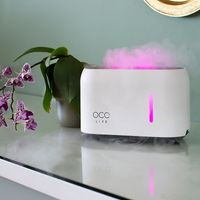 Oco Life Simulated Flame Aroma Diffuser + 2 Oil Blends - White